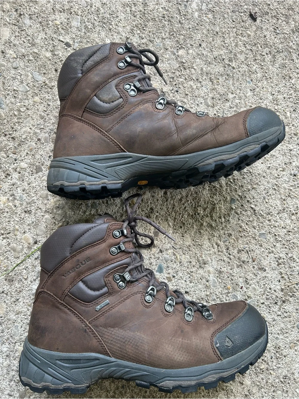 Vasque Men's Brown Leather  Hiking Boots Sz 11.5 W